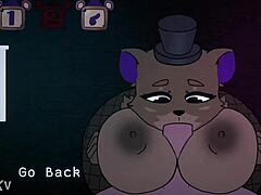 Five Nights At Fuzzboobs Freddy Titjob Scene