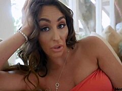 British Stepmom Orgasms on Stepson's Cock