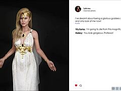 Detailed 3D scene in Lust Academy 78 with cute outfits and curvy figures.