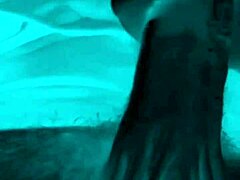 Husband's friend tricks pretty wife into sneaky handjob and facial at hotel.