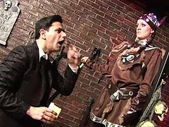 Big Cock Pounds Shaved Pussy