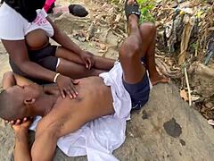 Chubby Bbw Girlfriend With Huge Tits Gets Dicked Hard In Outdoor Homemade Fun With Friend