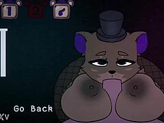 Five Nights At Fuzzboobs Freddy Titjob Scene