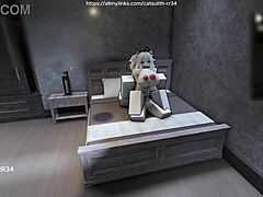 I was quietly fuckin a fan on the bed, ridin him cowgirl style