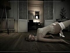 Blonde In Lingerie Voyeur Awakening