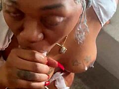 Super Head Sucking Deepthroat on Big Black Cock