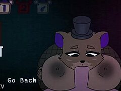 Five Nights At Fuzzboobs Freddy Titjob Scene