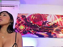 Anthonelladoll Rides Vibrator with Intense Big Ass Action