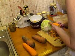 Preparing carrots for a delicious homemade meal