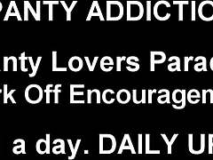 She shows off her ASS in tiny panties, teasing with joi instructions