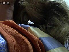 Wife feels aroused talking dirty on phone with neighbor in lingerie