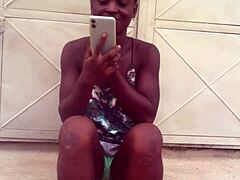 Crazy Bitch Twerks In Clothes Then Strips Naked!