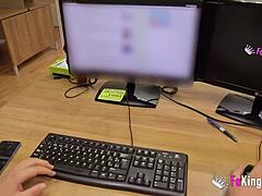 busty colombian amateur desperate for blowjob and doggystyle