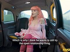 Pink Haired Babe Fucks Hard in Car!