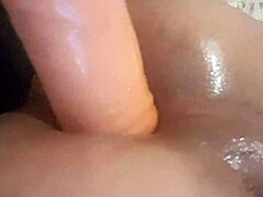 Hey, Tight Shemale Toys Herself Deeply