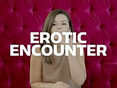 Brunette milf cheats with best friend on sofa gets tits covered in cum 😏💦