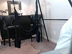 Maxine X slaps her wet pussy during solo masturbation