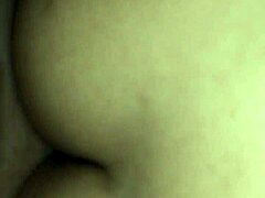 in this scene, the girl bends over showing her nice ass in doggystyle position getting fucked hard on the bed