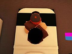 SLUT GETS BLACKED IN ROBLOX GAME