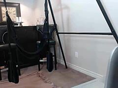 Maxine X slaps her wet pussy during solo masturbation