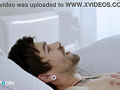 curvy brunette's nipples licked, pussy pounded in missionary.