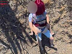 i rode monster cock in costumes and swallowed cum