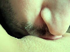 Naughty couple licks wet pussy homemade