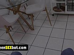 Busty Ebony Teen 18+ Gets Pink Tight Pussy Rough Fucked POV