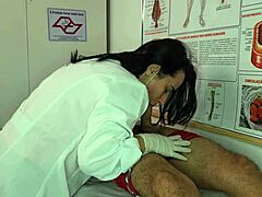 nurse excited by patient's condition.