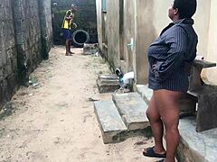 Outdoor sex with curvy babe goes wild