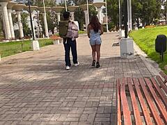 Young petite university student in casting session!