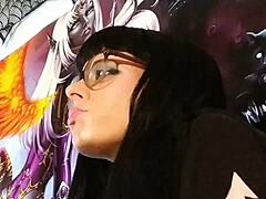 I enjoy asmr kisses with petite hungarian goth teen