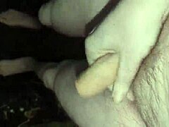 You see my big cock outside in the cold?