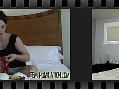 You will become a perfect sissy fuck doll in this intense bdsm humiliation session. Dressed up and dominated in pov femdom action.