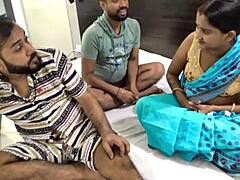 indian friends seduce their beautiful maid into a hardcore desi threesome fucking session