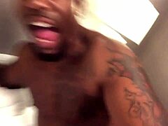 White ass bounces rome major mounts blonde curvy barbi