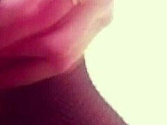 solo vibrator play turns into hot lesbian action