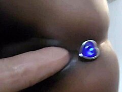 Teasing with back dildo?