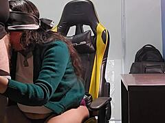 Watch The Mexican Student Lactate While Her Teacher Fucks Her In Class!