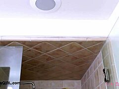 Lovely Teen Brunette Took A Shower