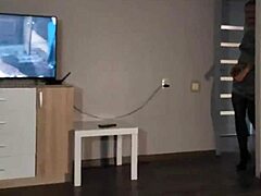 s-wife katy returns from party without panties, acting wildly