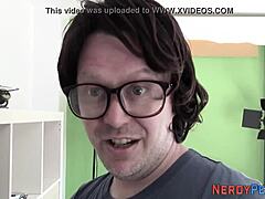 leeds nerd fingerbangs skinny brit for first time 😏