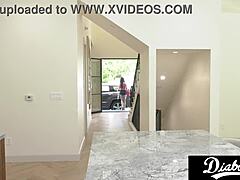 Blonde with Big Natural Tits Gets Titty Fucked and Blowjob in Sideways Compilation