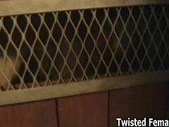 Sissy gets dominated by two powerful dommes