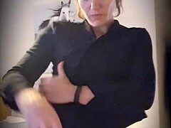 Little Teaser Blonde Milf Performs Striptease With Teasing Undressing And Clothes Ripped