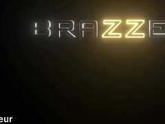 hailey rose teams up for handjob, spanking, double facial cum on tits and kitchen fucking