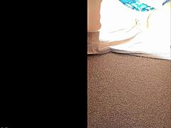 mature aunt flashes her huge shaved clit and cunt in homemade close-up video