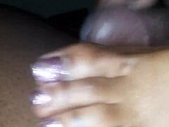 i'm rubbing my toes all over this big dick, oops