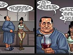 I borgmästarens saga del 1, en bedrägerihusbonde flirtar med sin sexiga ebony hembiträde i köket och mer