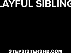 tiny blonde teen khloe kapri seduces stepbrother with braces in bedroom pov blowjob